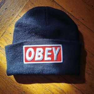 OBEY embroidered beanie
